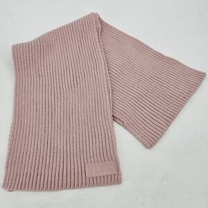 PINK Victorias Secret Pastel Pink Chunky Knit Winter Soft Cozy Scarf 66x8 Ski